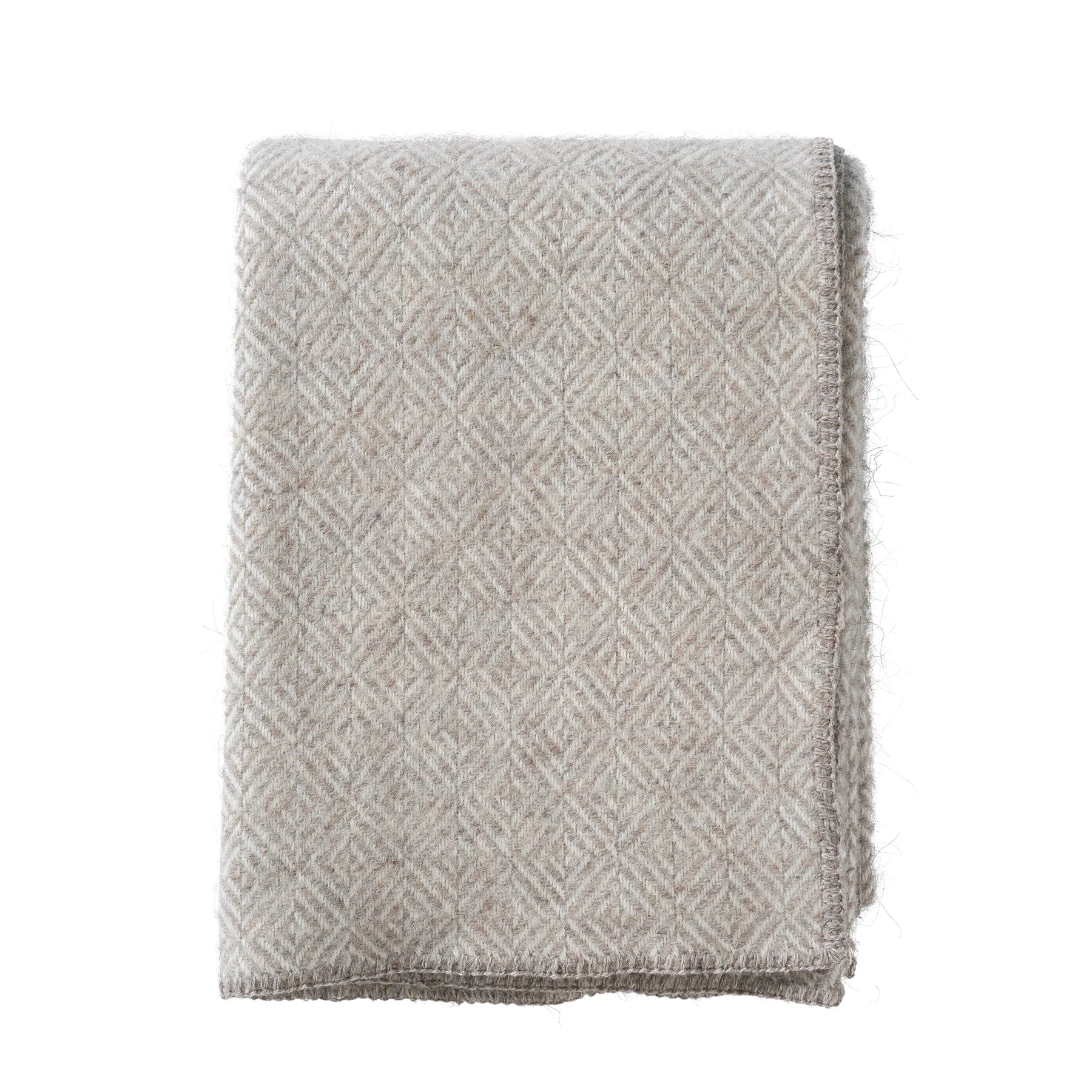 Klippan Diamonds Throw Natural Beige - Bloomfields