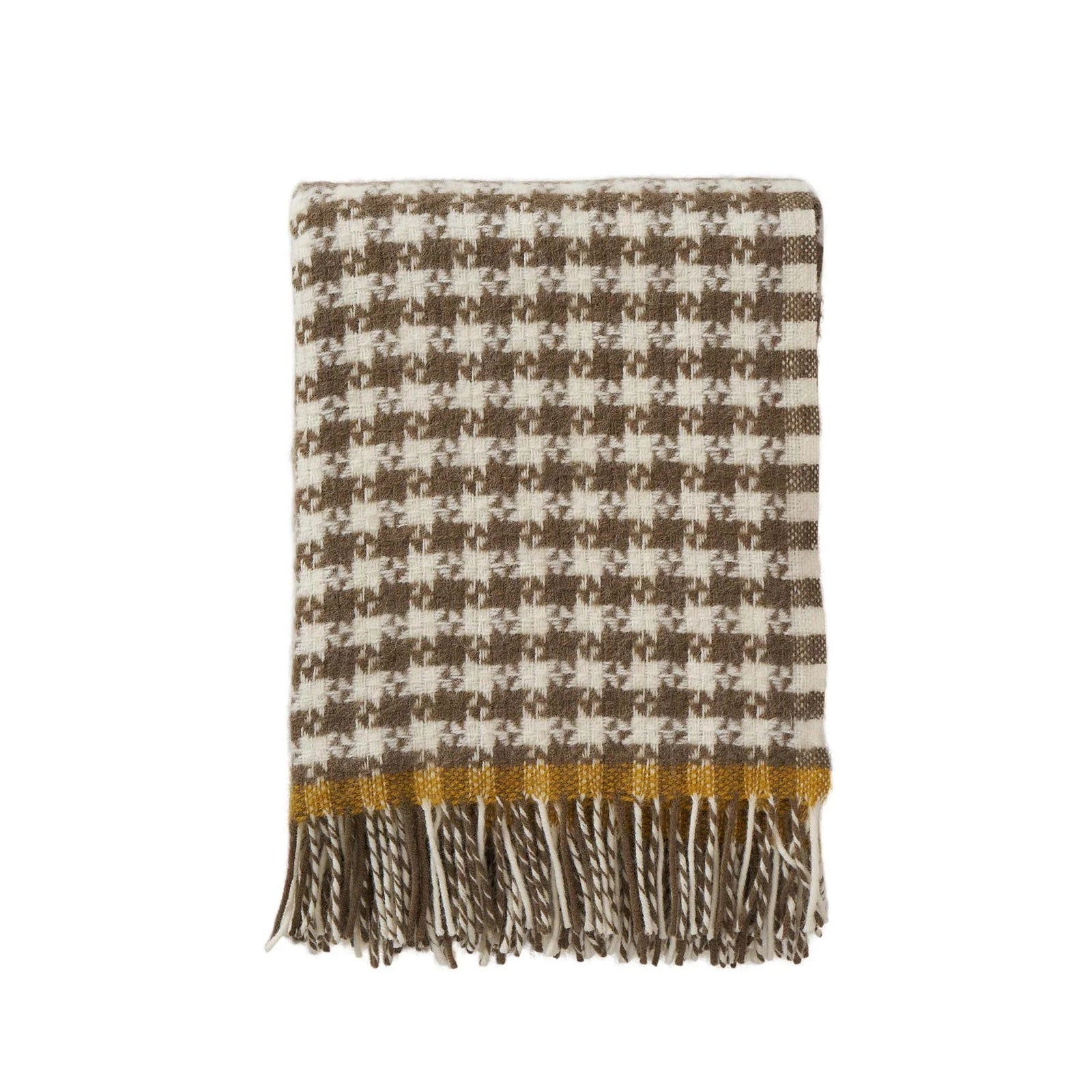 Klippan Dogstooth Throw Mustard - Bloomfields