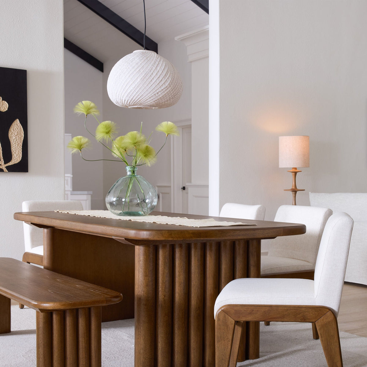 Kyoto White and Natural Lamps - Bloomfields