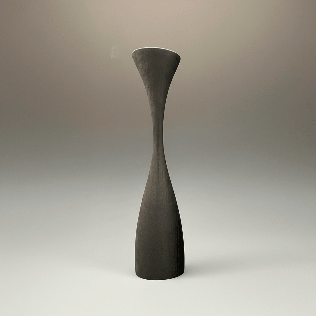 Lily Black Candle Holder, John Ward - Bloomfields