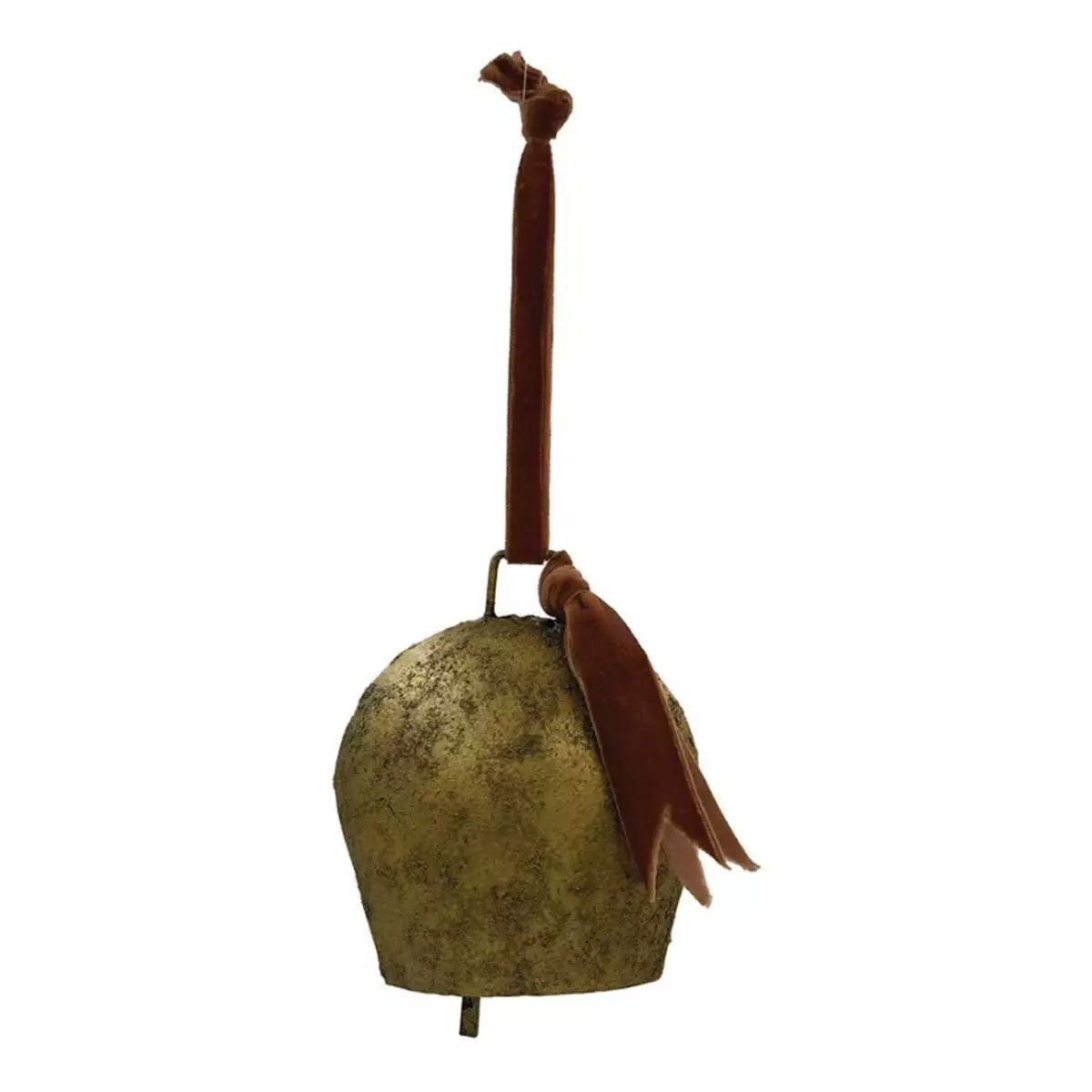 Metal Bell Ornament with Velvet Ribbon - Bloomfields