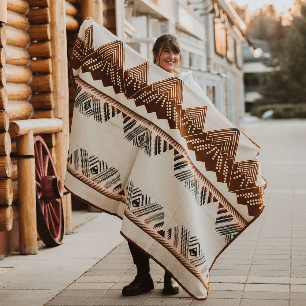 Mountain Alpaca Throw Blanket, Meraki Movement - Bloomfields