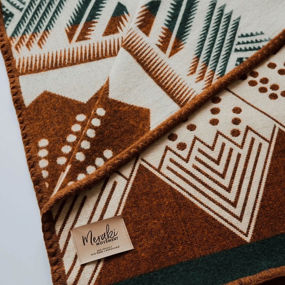 Mountain Alpaca Throw Blanket, Meraki Movement - Bloomfields