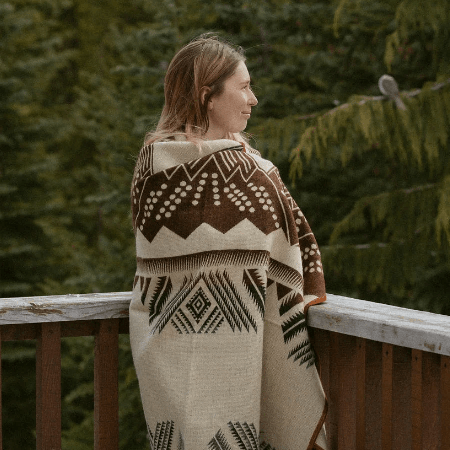Mountain Alpaca Throw Blanket, Meraki Movement - Bloomfields