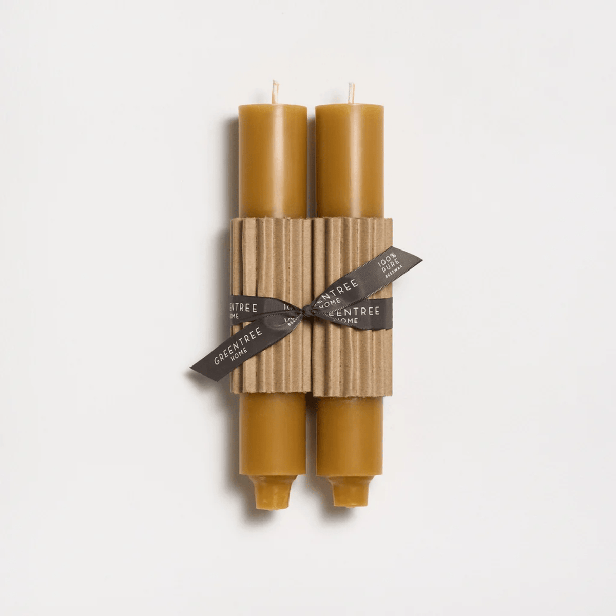 Natural Column Beeswax Candles, Greentree Home - Bloomfields