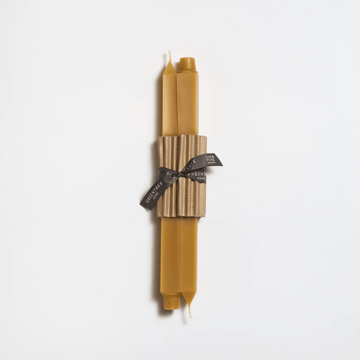 Natural Square Beeswax Candles, Greentree Home - Bloomfields