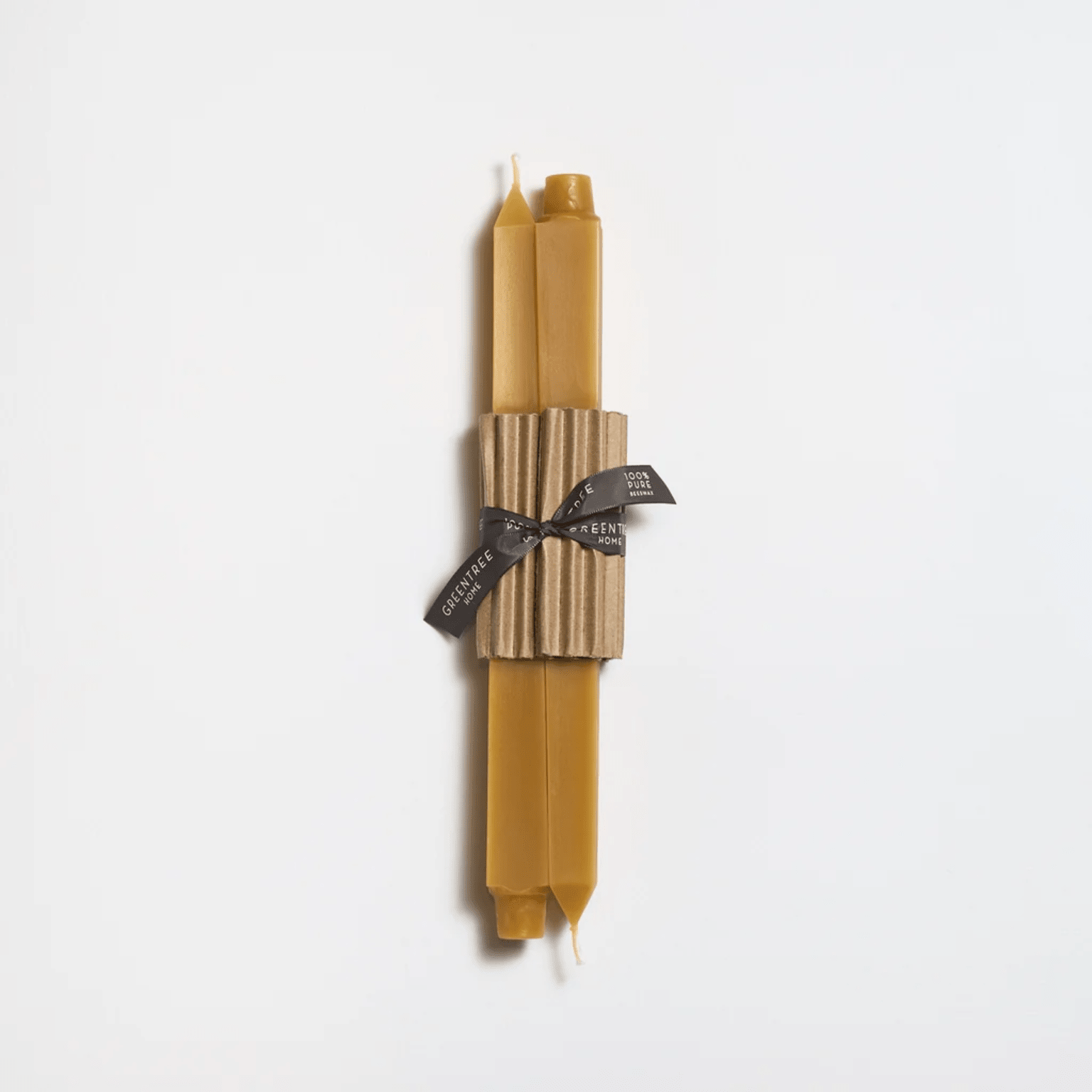 Natural Square Beeswax Candles, Greentree Home - Bloomfields