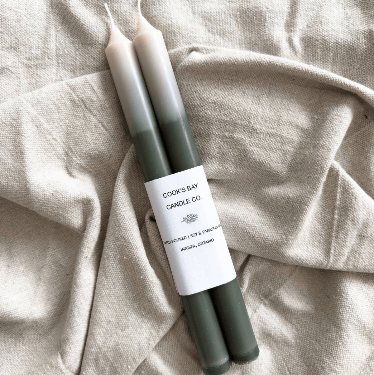 Ombré Taper Candles in Sage - Bloomfields