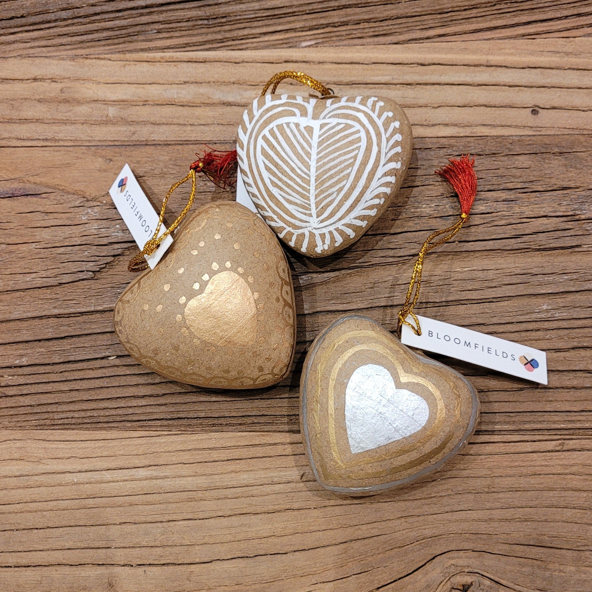 Paper Mache Heart Ornament - Bloomfields
