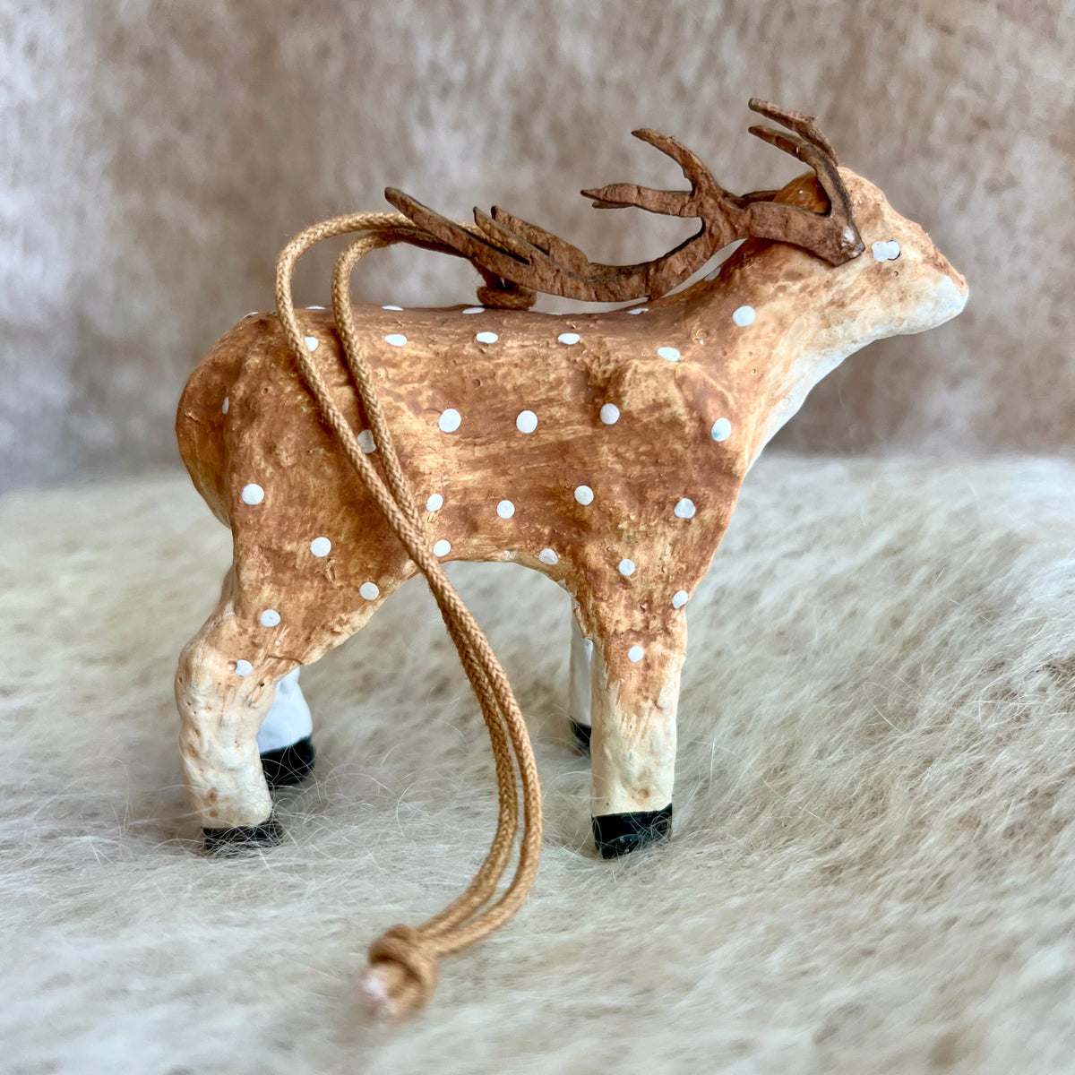 Paper Mache Winter Animal Ornaments - Bloomfields
