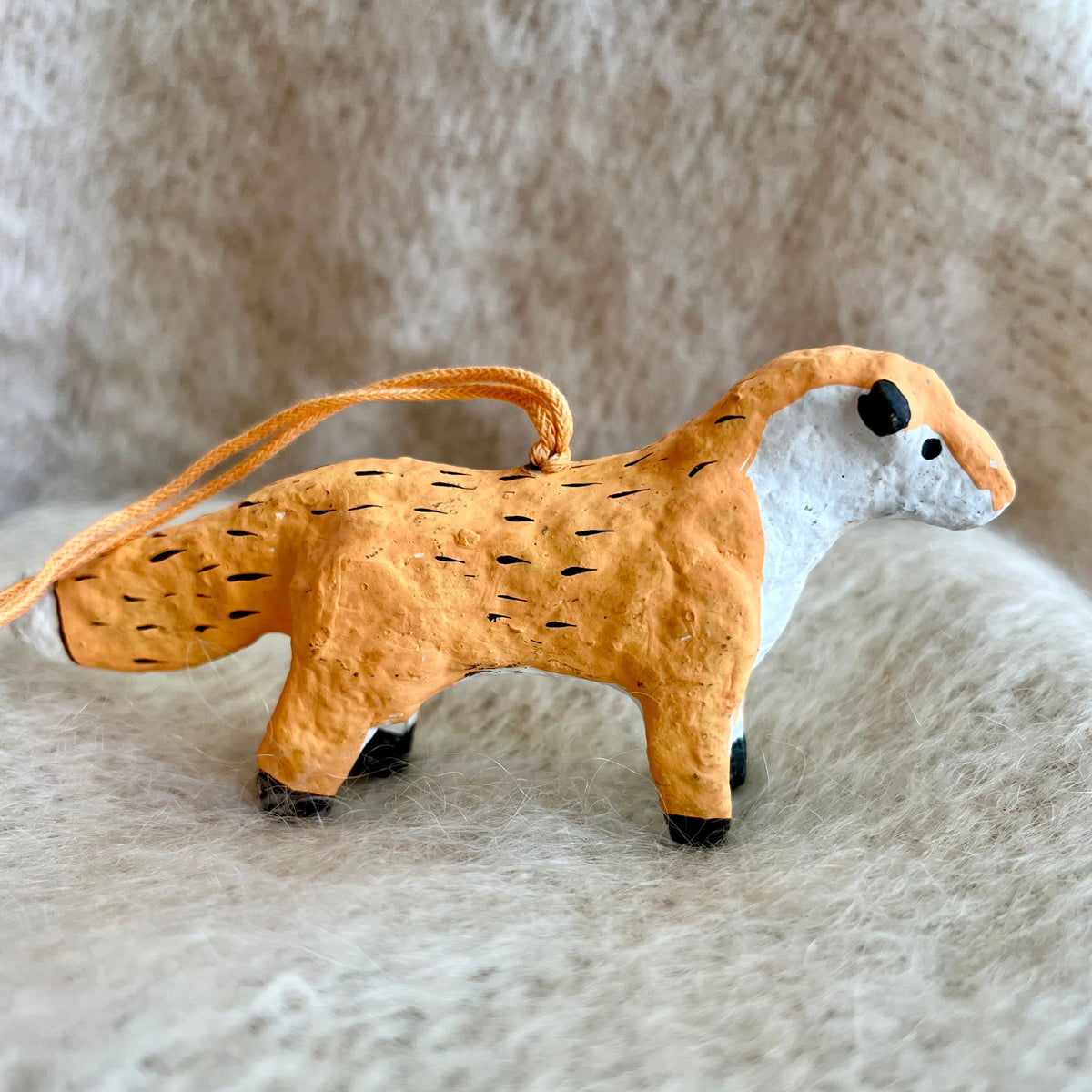 Paper Mache Winter Animal Ornaments - Bloomfields