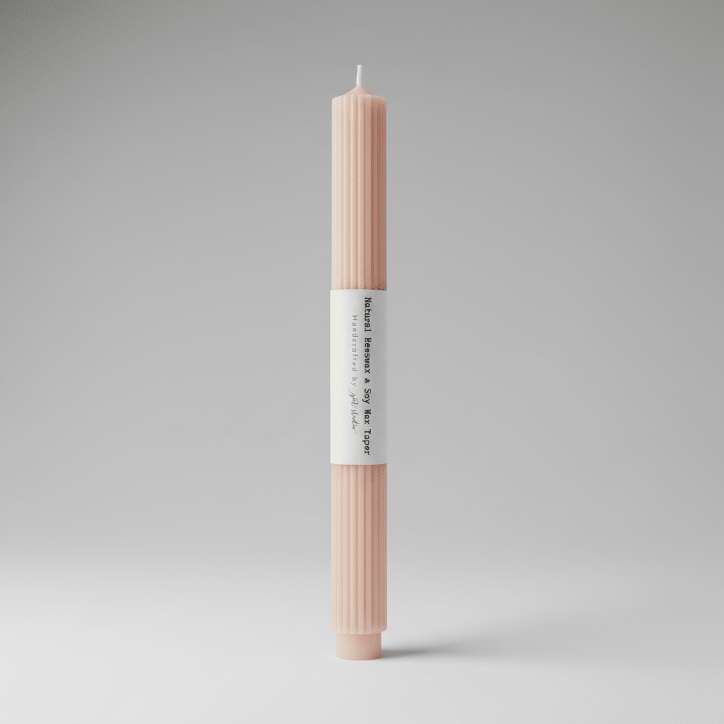 Peach Taper Candle, Zoet Studio - Bloomfields