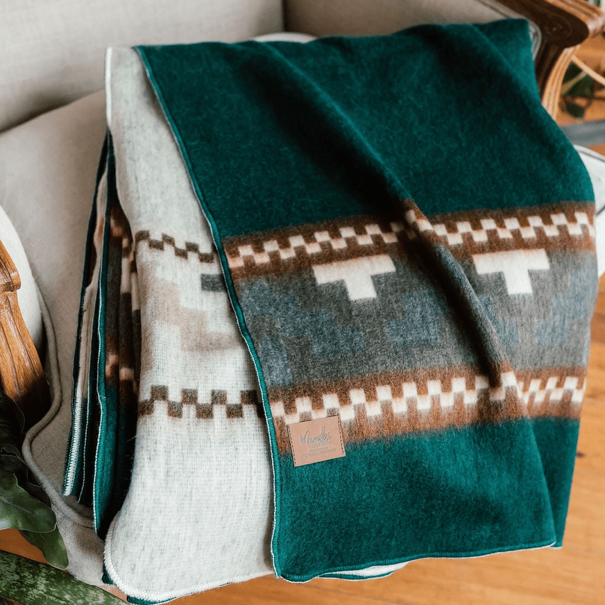 Pinewood Retreat Alpaca Blanket, Meraki Movement - Bloomfields
