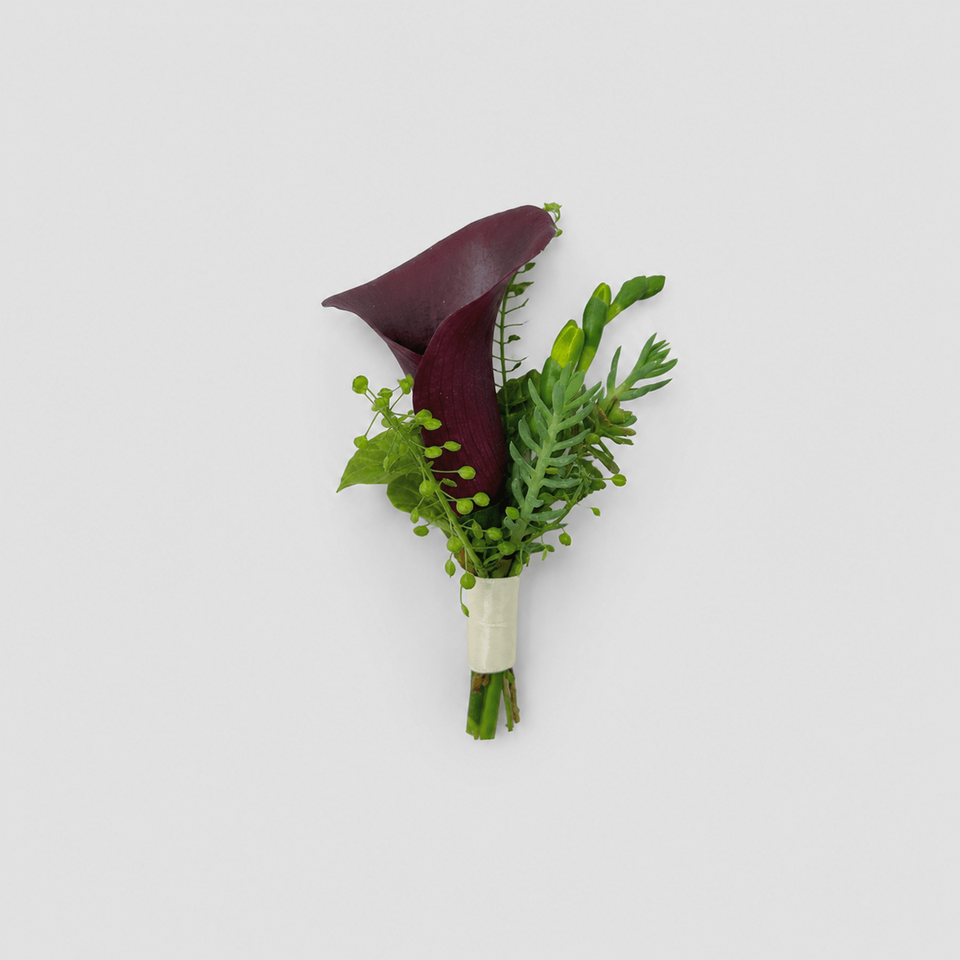 Plum Cala Boutonniere - Bloomfields