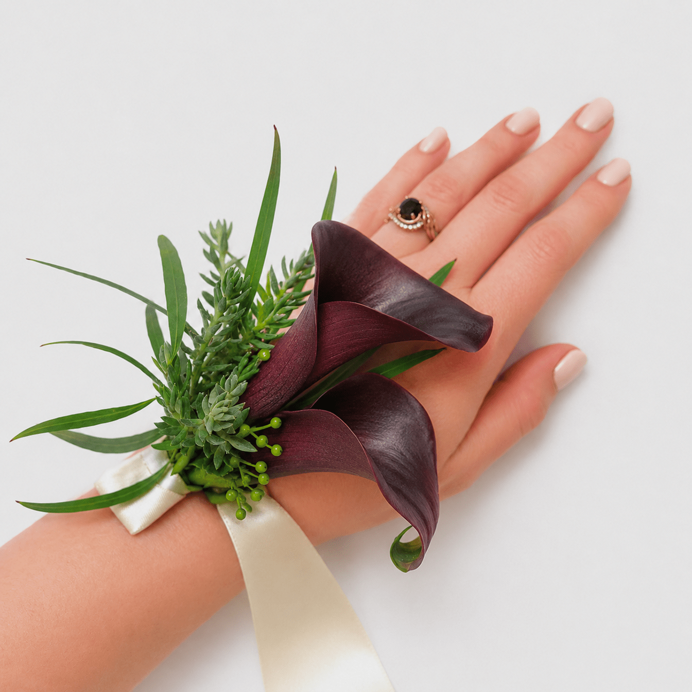 Plum Cala Corsage - Bloomfields