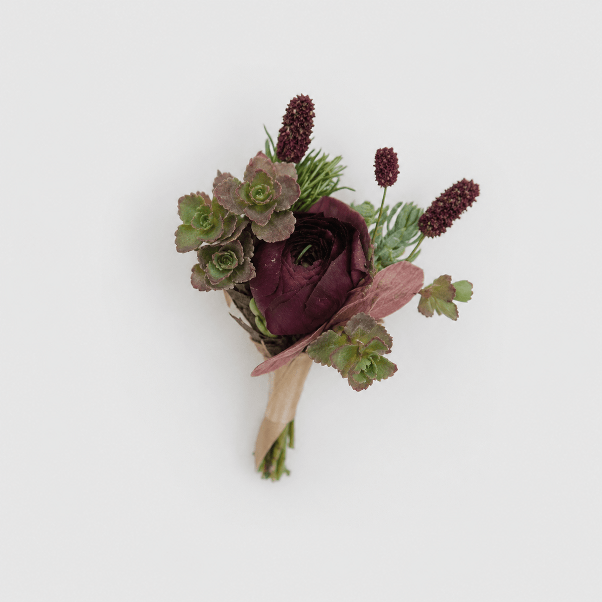 Plum Ranunculus Boutonniere - Bloomfields