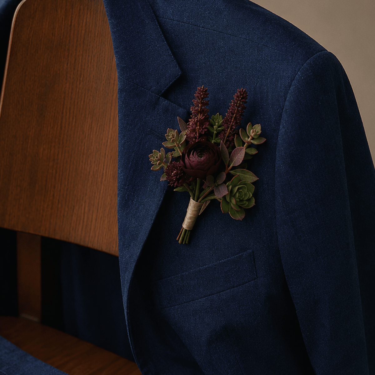 Plum Ranunculus Boutonniere - Bloomfields