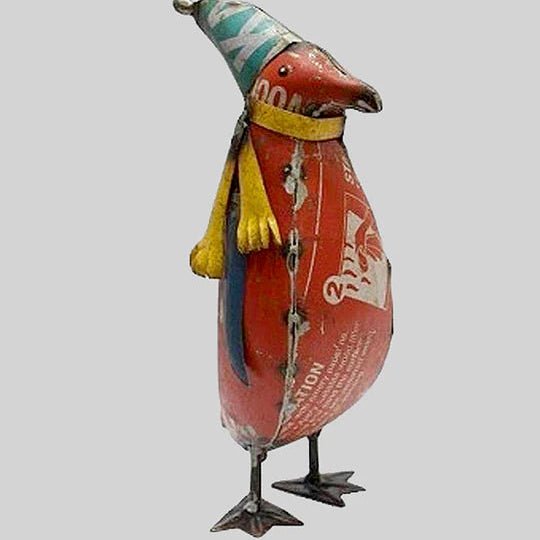 Reclaimed Metal Large Penguin - Bloomfields