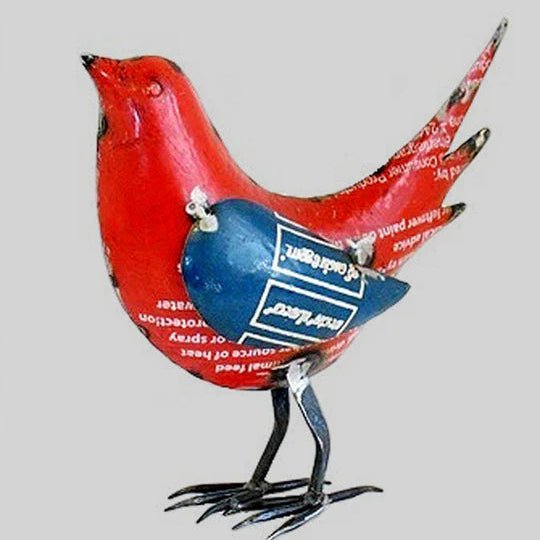 Reclaimed Metal Red Bird - Bloomfields