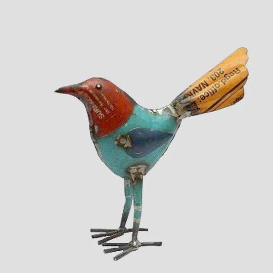 Reclaimed Metal Yellow Tail Bird - Bloomfields