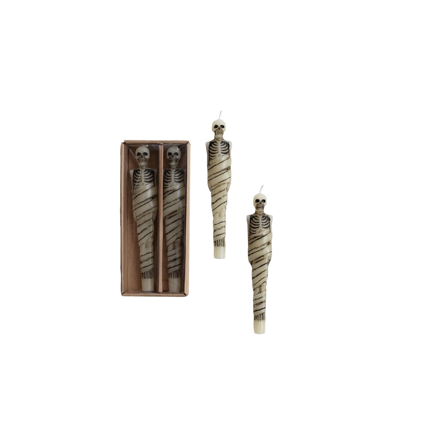 Skeleton Taper Candle Set - Bloomfields