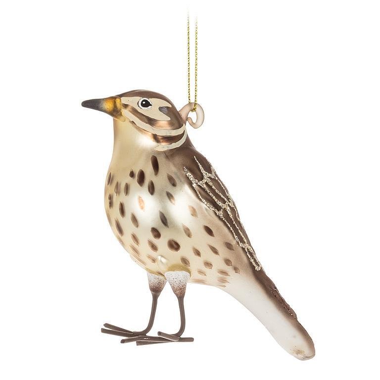 Song Thrush Bird Ornament - Bloomfields