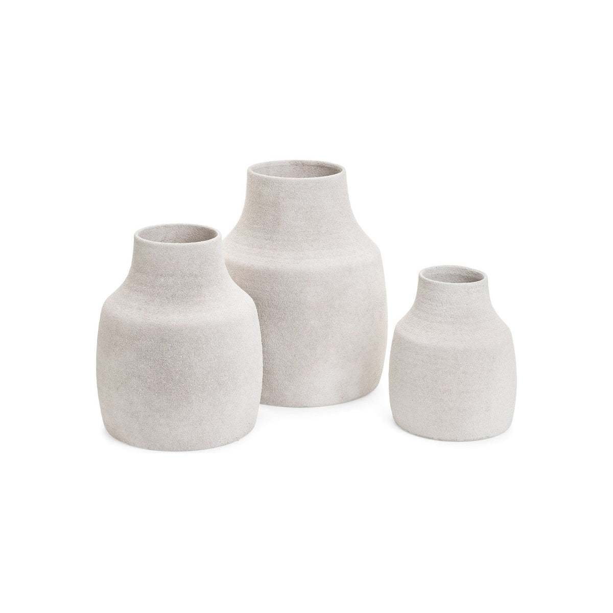 Vase Ceramic Textured Beige - Bloomfields