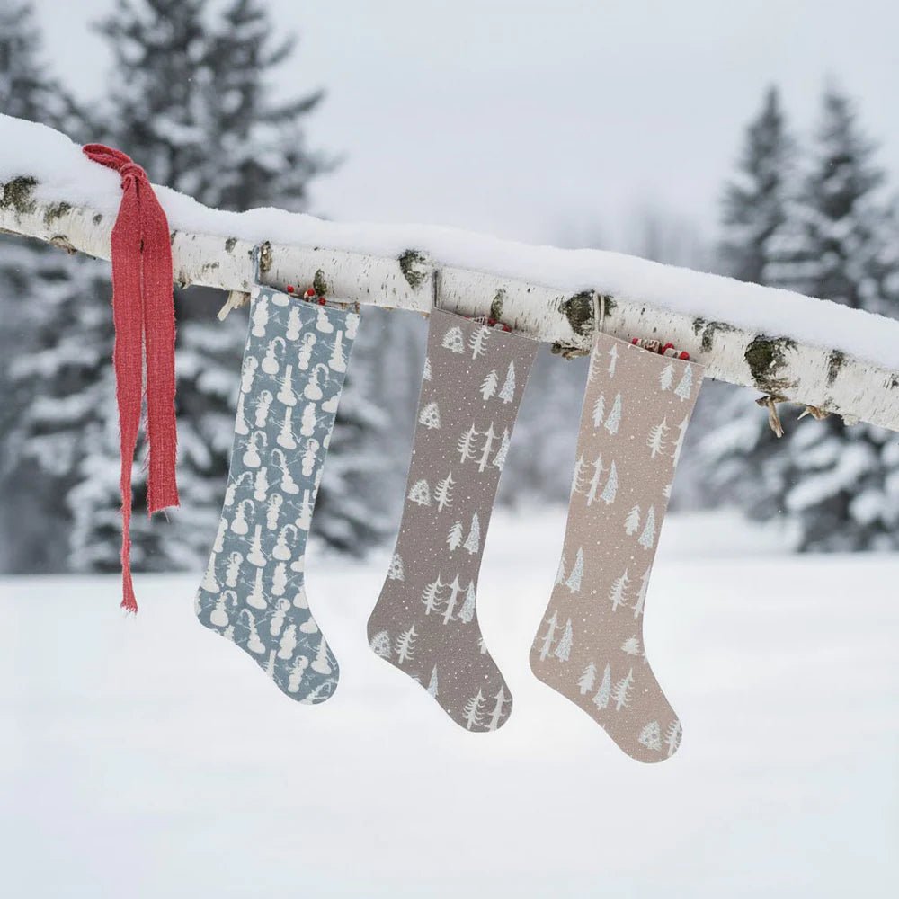 Voile Stocking with Hand - Embroidered Kantha Stitch - Bloomfields