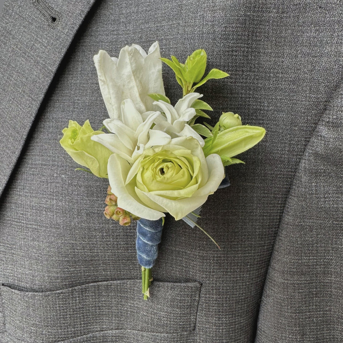 White Boutonniere - Bloomfields