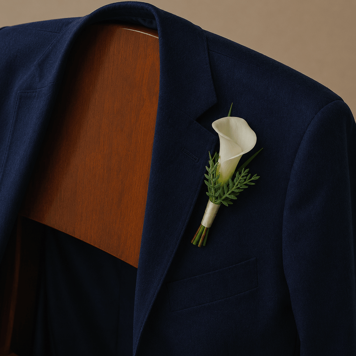 White Cala Boutonniere - Bloomfields