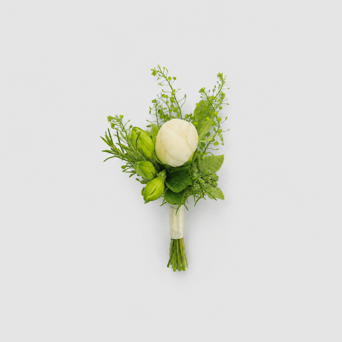 White Peony Boutonniere - Bloomfields