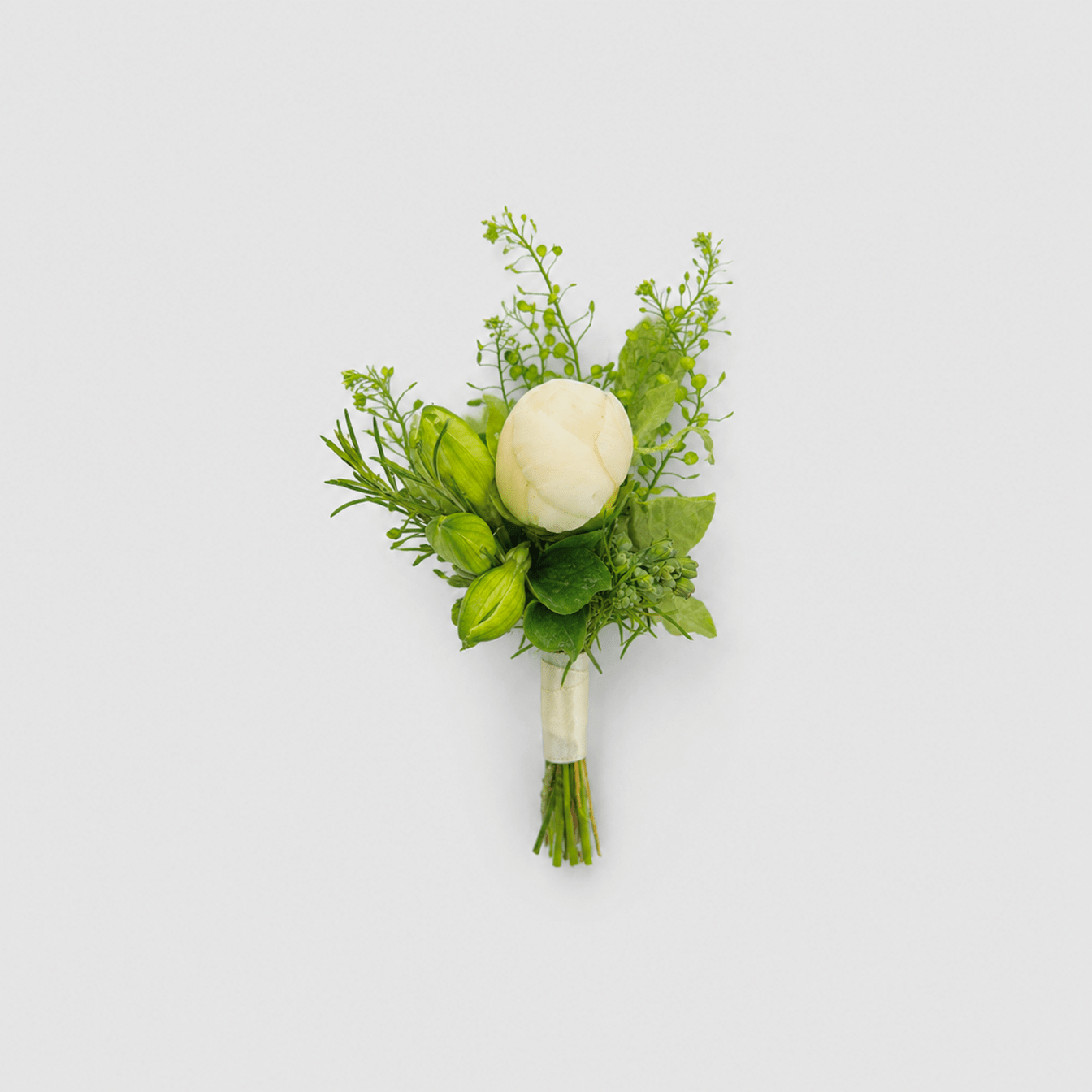 White Peony Boutonniere - Bloomfields