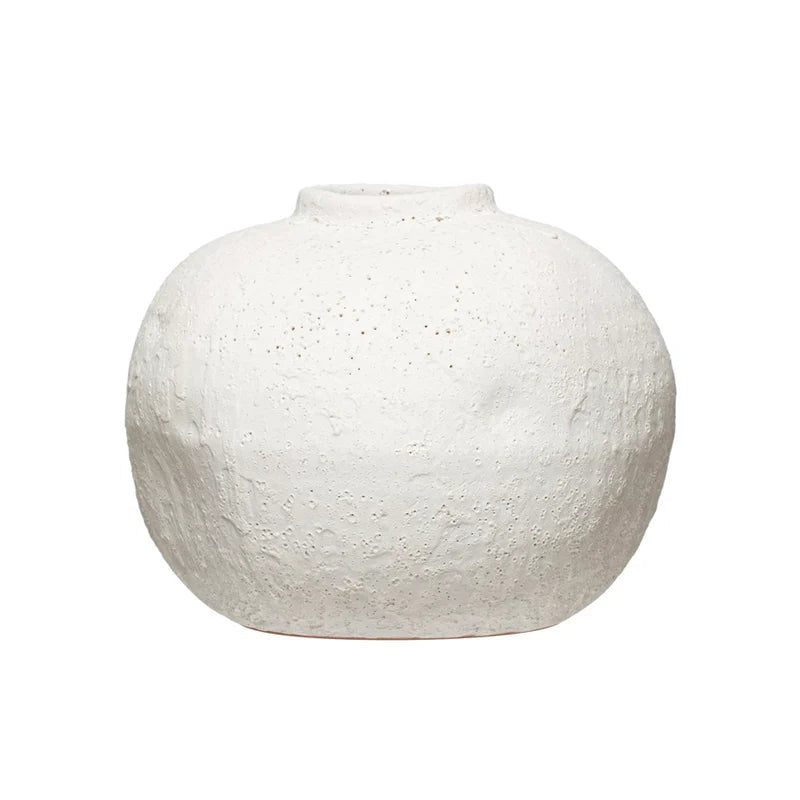 White Terra Cotta Vase - Bloomfields