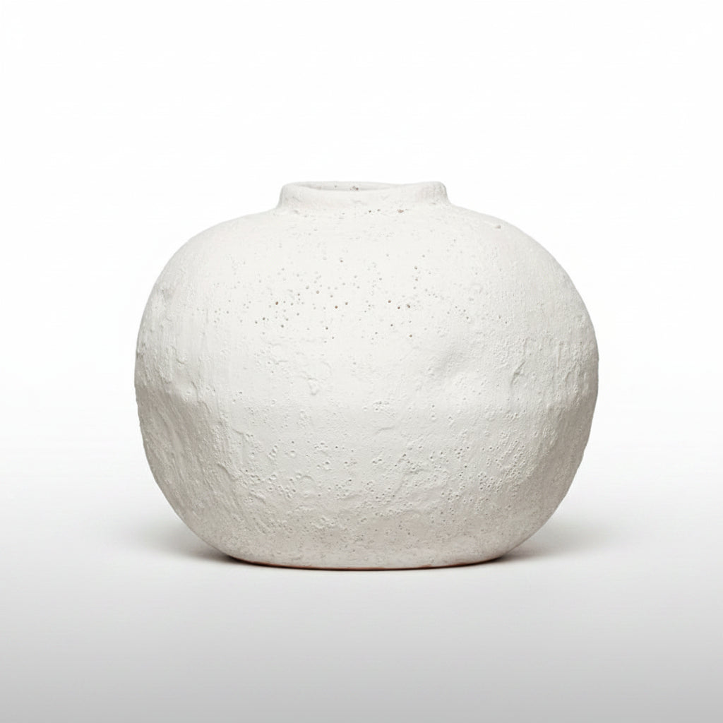 White Terra Cotta Vase - Bloomfields