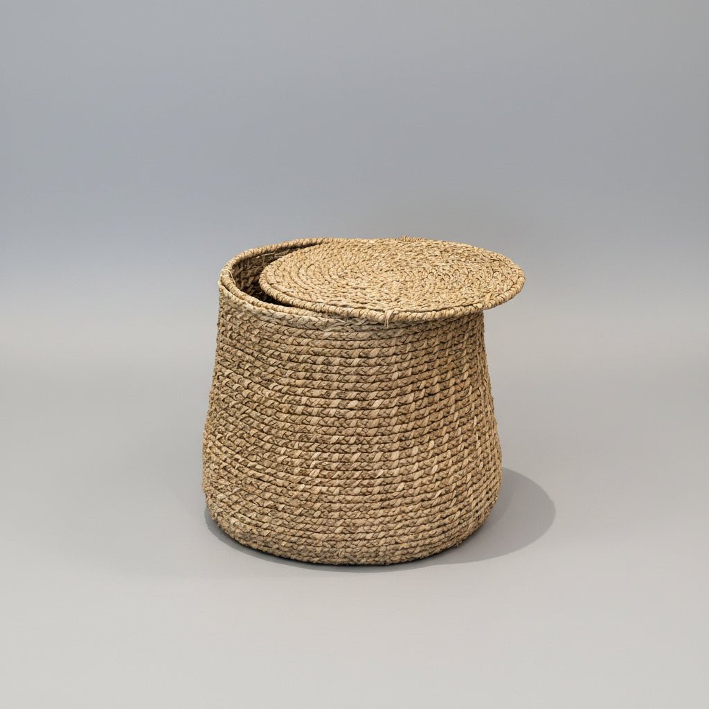 Woven Basket with Lid - Bloomfields